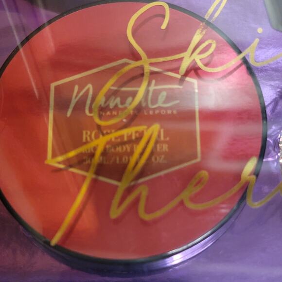 Nanette Lepore Skin Therapy Set Hand Cream Body Butter Orange Rose Amber Gift - Picture 4 of 7